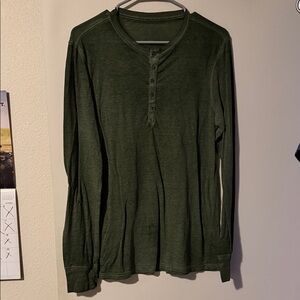 Men's Green Henley Shirt